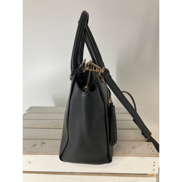 KATE SPADE BLACK PEBBLED LEATHER WOMENS MEDIUM CROSSBODY BAG - Picture 2 of 16